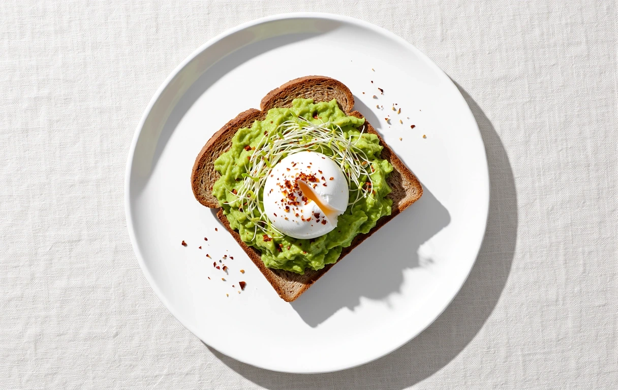 Tostada de aguacate y huevo